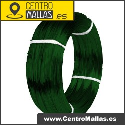 Alambre plastificado verde para tensado y atado de 2.6 mm