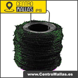 Carrete de alambre de espino plastificado 250m.