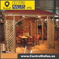 Cenador cuadrado 3.45 X 3.45 m. PORTES GRATIS