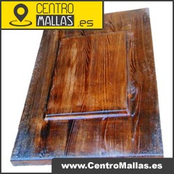 Placa de hormign imitacin a madera serie Teruel