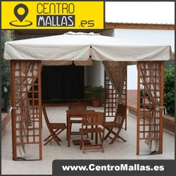 Cenador cuadrado 3 X 3 m. PORTES GRATIS