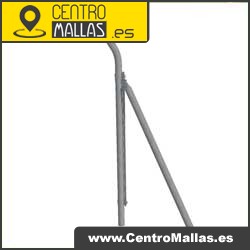 Poste de extremo para simple torsion con espinos de 2m. de altura (2.40m + Codo)