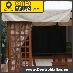 Cenador cuadrado 3 X 3 m. PORTES GRATIS