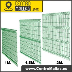 Panel verja electrosoldada plegada Hercules 2 m. de altura y 2.50 m. de largo.