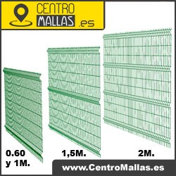 Panel verja electrosoldada plegada Hercules 0.60 m. de altura y 2.50 m. de largo.Lacado